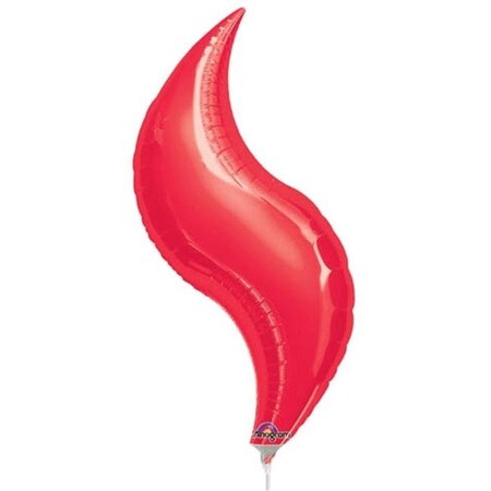 Rarity 28 in. Red Curve Balloon RA1594108
